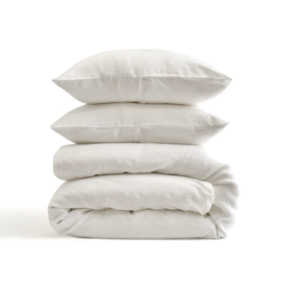 NWOT Quince European Linen Duvet Cover Set